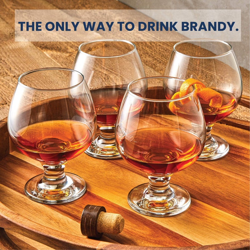 Minteer Formulas Glacier Glass - Milano Collection Brandy Glass (13.25 oz) - Set of 4 - Image 2